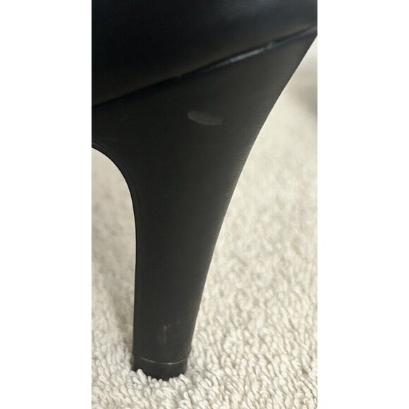 Tesori Women's 5M strappy Black Heel shoes 2 inch Heels with Flaws - Picture 11 of 14